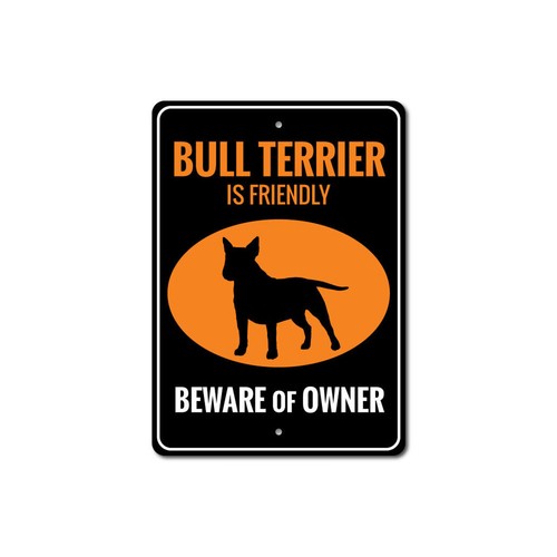 Insegna bull terrier - insegna,