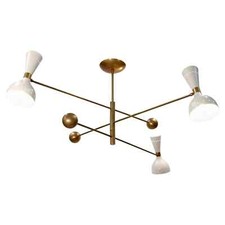 Orbitale Brass Chandelier 3