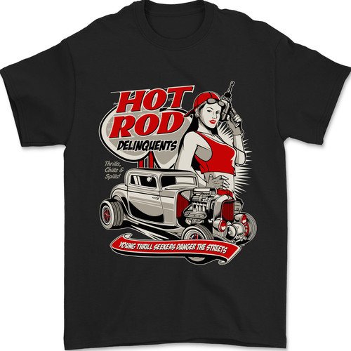 Shirt uomo hot rod - t-shirt,