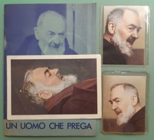 ☆ santino lotto SAN PADRE PIO vecchio Libretto, Reliquia e Santino come da foto 