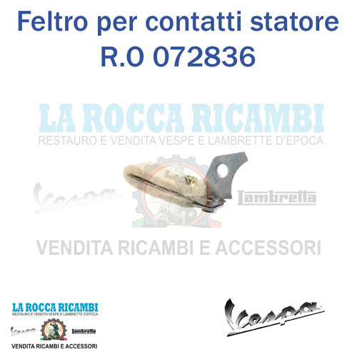 Feltro lubrificazione contatti