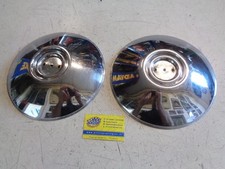 2 BORCHIE - COPPE RUOTA PER AUTO D'EPOCA FIAT - 23CM - ORIGINALI