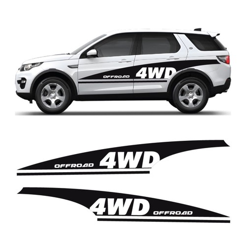 Adesivi striscia laterale - , 4wd