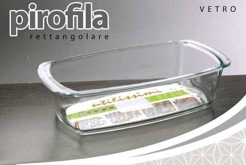 Pirofila vetro rettangolare - pirofila,
