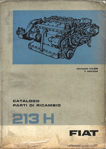 Fiat motore 213 catalogo - motore, h