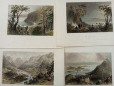 Lotto 4 Paesaggi di Montagna Incisioni Vari autori Metà 800