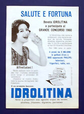 A567-Advertising Pubblicità-1960-IDROLITINA - PER ACQUA
