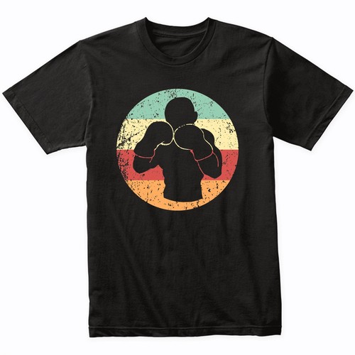 Boxing boxer silhouette retro - boxing,