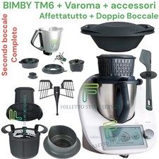 VORWERK BIMBY TM6 NUOVO ORIGINALE DOPPIO BOCCALE E AFFETTATUTTO VAROMA ACCESSORI