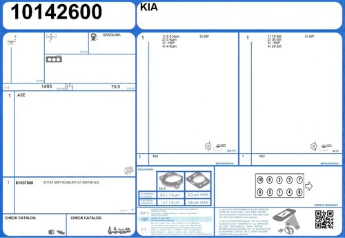 Kit guarnizioni ricostruzione