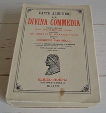 DANTE ALIGHIERI LA DIVINA COMMEDIA GIUSEPPE VANDELLI HOEPLI