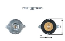 GATES RC117 Tappo radiatore