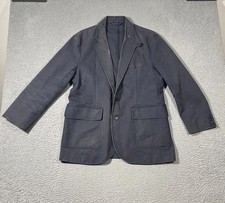 Giacca cappotto sportivo FILSON uomo taglia M blu grigio antico panno latta blazer tela