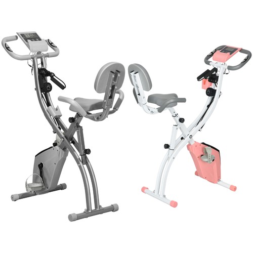 Homcom cyclette pieghevole - pieghevole, 2
