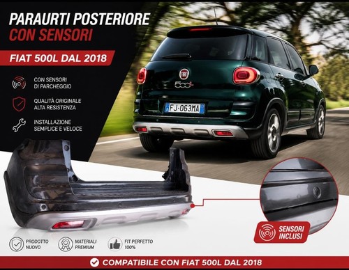 Paraurti posteriore fiat 500l - posteriore,
