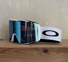 Oakley Line Miner Pro L Prizm Sapphire Iridium Snowboardbrille (weiß)