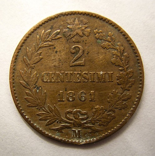 Regno centesimi 1861 - regno, 2