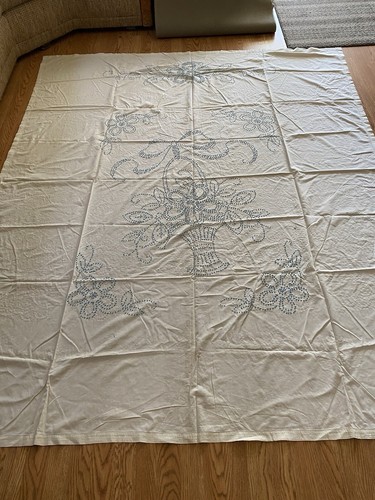 Copriletto lino vintage - in,