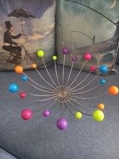 Cesto Frutta Centrotavola Metallo Plastica Stile Modernariato Sputnik Space Age*