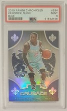 NBA 2019-20 Chronicles Card 534 Kendrick Nunn Blue Parallel Rookie PSA 9 come nuova