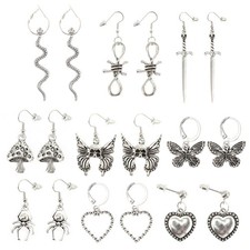  9 paia farfalle per orecchini