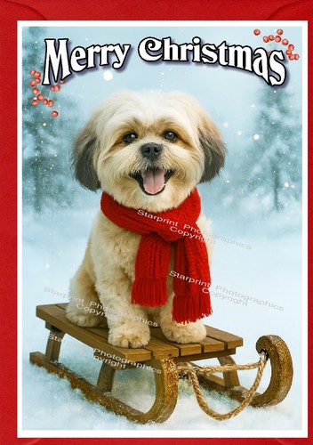 Biglietto natale per cani - natale,