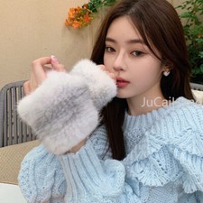 Guanti in pelliccia da donna