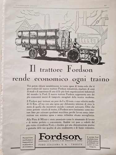 1930 pubblicità trattore - pubblicitÀ,