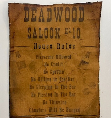 Deadwood poster saloon house - poster,