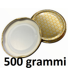 100 pz Capsula Tappi Capsule Miele Cellette 70 mm per vasetti in vetro da 500gr