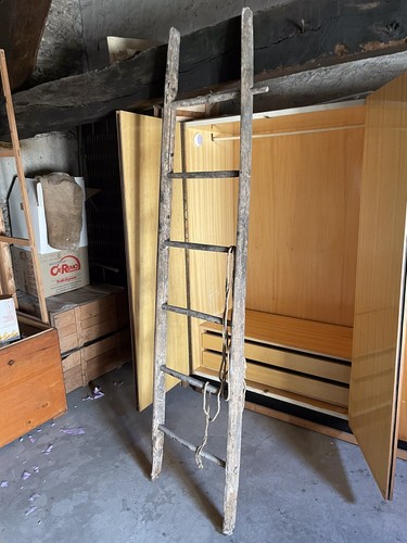 Scala pioli legno vintage - scala, a