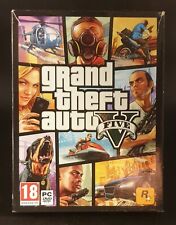 Grand Theft Auto Five 5 PC DVD ROM 7 dischi completo di mappa giochi rockstar