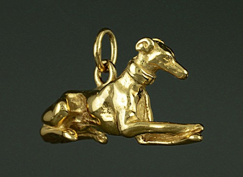 Pendentif chien levrier - pendentif,