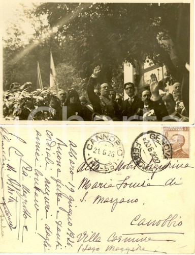 1926 genova albaro cartolina - genova,