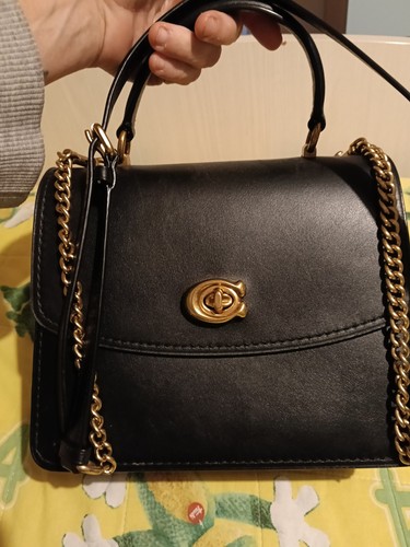 Coach borsa mano pelle nera - coach,