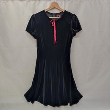 Hell Bunny abito donna stile gotico in poliestere nero tg S