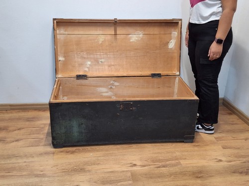 Baule forziere bagaglio legno - bagaglio,