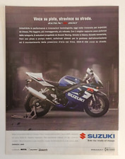ADVERTISING PUBBLICITA' SUZUKI GSX-R 600 VINCE IN PISTA STRAVINCE SU STRADA