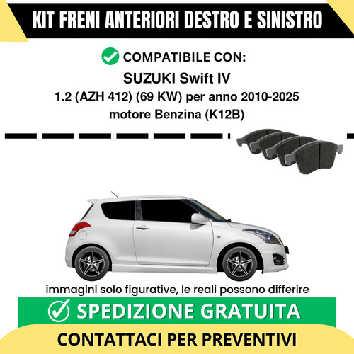 Pastiglie freno anteriori per - anteriori,