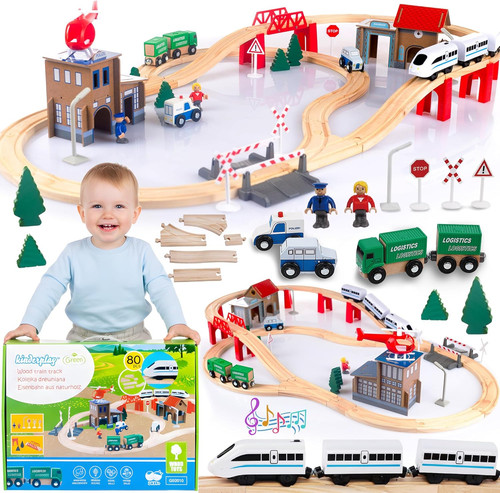 Pista treno legno - legno, con