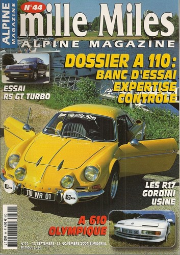 Mille miles alpine a110 - 44,