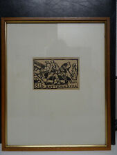 Quadro Litografia Lorenzo Viani  - 315 Batteria Nera