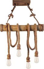 LAMPADARIO IN CORDA RETRO 4