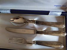 set tre posate d'argento 800