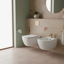 Coppia di sanitari sospesi