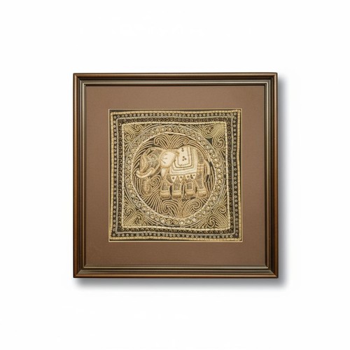 Arazzo elefante con - , cornice