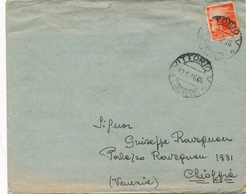 Italia 1946 busta e - italia,