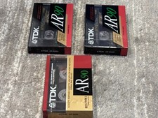 Cassetta audio vuota TDK AR 90 tipo I sigillata x 3 mai aperta
