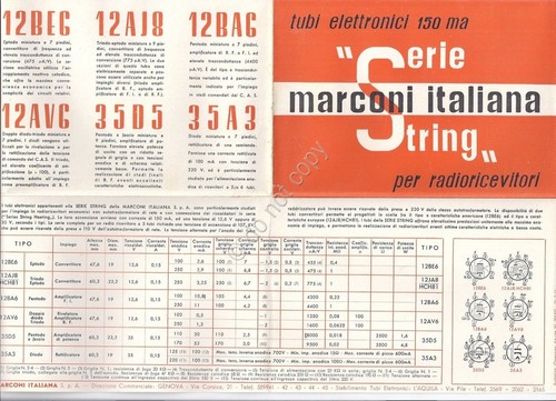 Marconi italiana tubi - -,