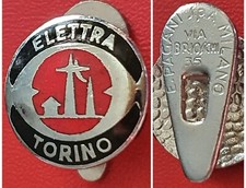 Distintivo SCUOLA RADIO ELETTRA ⚡️TORINO spilla VINTAGE piedino PAGANI❗️RARO